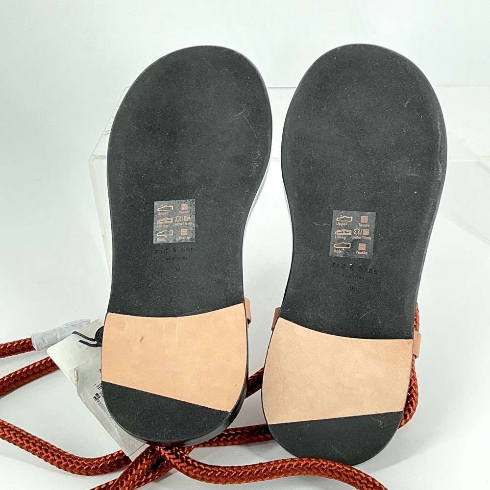 Rag & Bone Size 36 US 6 Henna Brown Lace Up Gladiator Sandals NEW Infinity $375 - Picture 8 of 14
